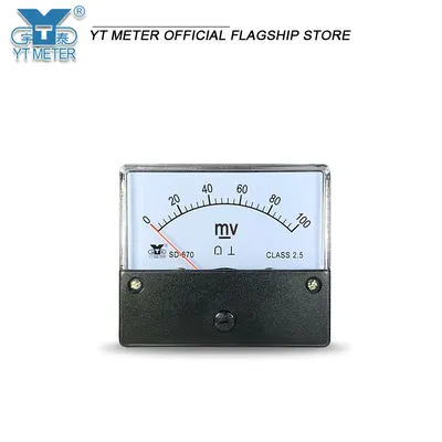 Sd670 DC MV meter 40mv 50mV 75mV 100mV 200mV 300mV 500mv 1000mV pointer millivolt meter small