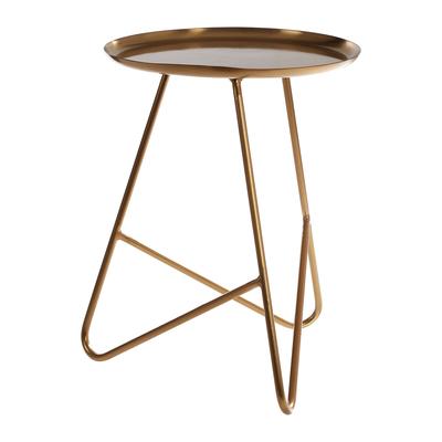 Sefu Metal Side Table with Angular Hairpin Legs