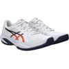 Tennisschuh ASICS "SOLUTION SWIFT FF 2 CLAY", Gr. 43,5, weiß, nova orange, Textil, Synthetik, sportlich, Schuhe