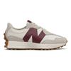 Sneaker NEW BALANCE "WS327", Gr. 37, rot (sanftes weiß, bordeaux), Synthetik, Textil, sportlich, Schuhe