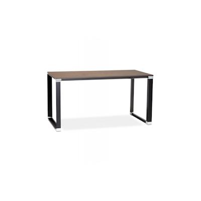 Schreibtisch aus Holz und Metall | Bürotisch mit Walnuss-Finish und Stahlakzenten | Designer Arbeitstisch im Industrie-Look | Kadima Design Image