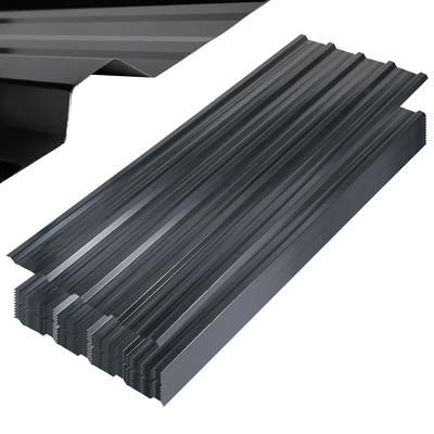 TEMU Trapezoidal Sheet 12 Pieces For 7 M² Carport, Profile Sheet, Tool Shed Wall Cladding Panels, Galvanized Corrugated Sheet, Rust-resistant (129 X 46 Cm) Image