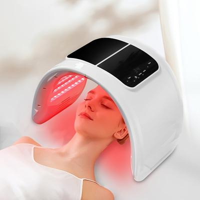 TEMU Curved Led Light Facial Mask, Facial Skin , Foldable Skincare Mask, Gifts For Women, Day Gift