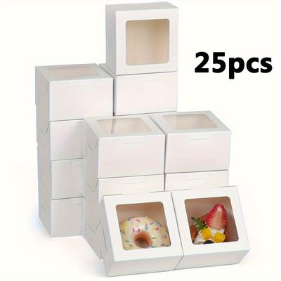 TEMU 25- - 4x4x2.5 , Box For , , , Macarons, Chocolates - Portable Packaging For Jewelry Display & ,jewelry Making Display & Packaging ,beading&jewelry Making