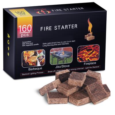 TEMU Fire Starter Squares - For Fireplace, Chimney, Bbq Grill, Camping Fire, Wood Stove - Water Resistant And Safe Odourless - Camping Accessories