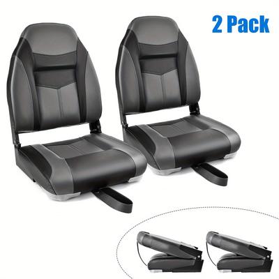 TEMU Multigot 2 Pack High Back Folding Boat Seats With & Flexible Hinges