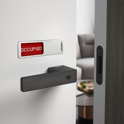 TEMU Classic Plastic Privacy Sign, / Indicator, Easy To Read Non-scratch Magnetic Slider Door Sign, Wall-mounted, For Home, Office, Restroom, Hotel, Hospital, No Power Required