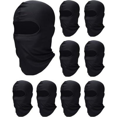 TEMU 9pcs Winter Men's And Women's Full Face Face Masks, Headsets, Outdoor Riding Face, Motorcycle Windproof , Cold Proof Masks, Sunscreen Masks, Riding Masks