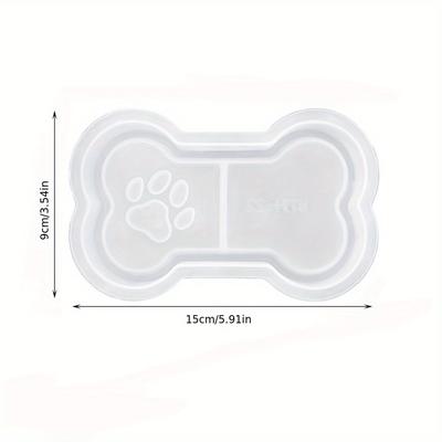 TEMU Bone Tray Silicone Mold Aromatherapy Plaster Mold Bone Cat Claw Plate Storage Tray Mold