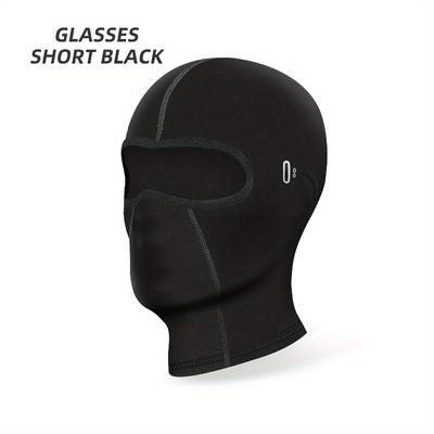 TEMU Polyester Knitted Full Face Balaclava Mask For - Windproof Warm Headgear For Cycling, Motorcycle, And Outdoor Sports