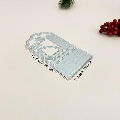 TEMU 1pc Alinacutle Mini Album Metal Cutting Die, Christmas Theme For Diy Scrapbooking, Card Making, Journal Planner Template, Handmade Craft Decoration