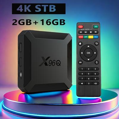 TEMU 1pc H313 - 4k 10.0 Tv Box, 2gb , 16gb Storage, Wifi Player With Ethernet, Ir, Usb 2.0, Tf Slot, 110v-130v Us Plug, No Battery - Supports 2.4g/3g/4g/5g Wi-fi