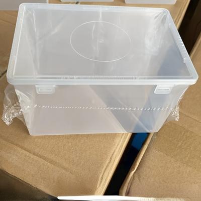 TEMU Extra-large Airtight Bread Box - Plastic, Clear For Bread & , Ideal For Home And Restaurant Use