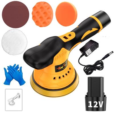 TEMU Suitable For Men And Women, Wireless Polishing Machine, Car Polishing Machine, Lithium-ion Battery, Electric Battery Powered Polishing Machine, Suitable For Surface , Waxing, And Car Washing