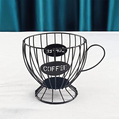 TEMU Black Style Coffee Capsule Holder â€“ Metal Wire Basket For Kitchen, Office, Or CafÃ© Organization â€“ Coffee Bags & Filters â€“ Compact Countertop Storage Solution, Coffee Bar Accessories