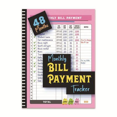 TEMU Payment Planner - 120-page Monthly Organizer, Hard Cover,