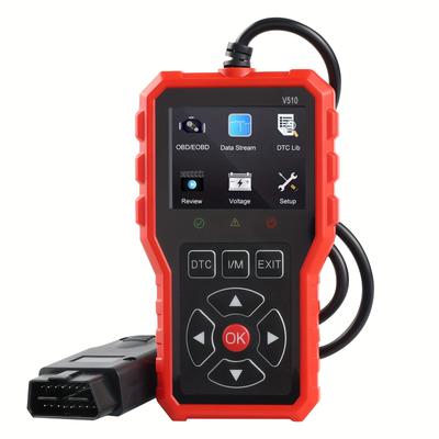 TEMU 2024 Advanced Scanner Diagnostic Tool - Full Functionality With Engine Code Reader, Reset, Mode 6 & 8, Fast Chip, Live , Battery Test, Vehicles , Automotive Scanner | Rugged Design | Casing