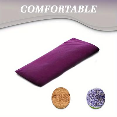 TEMU 1pc Lavender Eye Mask Microwave Heating Pad, Reusable Multi-functional Microwave Heating Pad For , Yoga, Sleeping, Weighted Eye Mask, Universal Fit, Uncharged