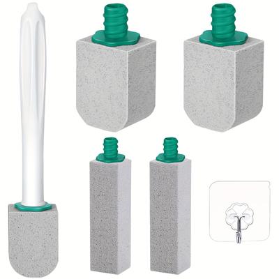 TEMU 4-pack Tasahni Stone Cleaning Blocks With Handles, Wall Mountable Toilet Scrubbers For Bathroom, Kitchen, Swimming Pools, Deep Stain Removal