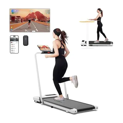 Superun 3 in 1 Folding Treadmills for Home, 3.0HP Powerful and Quiet Under Desk Treadmill, 300 lbs