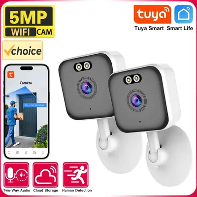 5MP Wifi IP TUYA Kamera Outdoor CCTV Überwachung Karte Maschine Kamera Farbe NightVision Mini Sicherheit Kamera Hause Baby Monitor