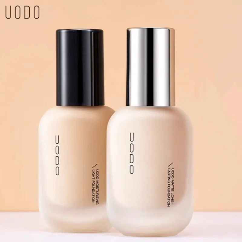 UODO Hydrating Oil-Control Foundation Liquid, langanhaltendes, mattes Finish, leichte Formel für fettige und kombinierbare Haut-Basis-Make-up Image