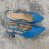 Frauen Sandalen 2025 Sommer Spitz Zehen High Heels Sexy 5 cm Low Heels Casual Zurück Strap Pumpen Rot Dance hochzeit Schuhe Große Größe