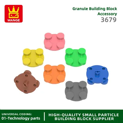 Wang342pcs/lot 3679 2x2 rotierende Scheiben bausteine moc technische Teile kompatibel mit Ziegeln Kinder Spielzeug Montage Geschenk box Image