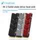 Dissipatore di calore M.2 SSD NVMe dissipatore di calore M2 2280 SSD disco rigido dissipatore di calore in alluminio con Pad termico in Silicone per PC / PS5 PCIE 2280 SSD