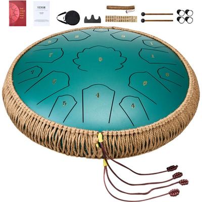 Mophorn - Steel Tongue Drum, 14 Zoll & 15 Töne, C-Dur-Regentrommel, Tank Drum mit 2 Schlägeln & Image