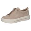 Slip-On Sneaker CAPRICE, Damen, Gr. 40, beige (sand), Veloursleder, sportlich, Schuhe, Halbschuh, Freizeitschuh, Slipper mit Gummizügen