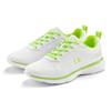 Sneaker LASCANA, Damen, Gr. 35, grün (weiß, limone), Obermaterial: 60% Textilmaterial, 40% Lederimitat. Futter: 100% Textilmaterial. Decksohle: 100% Textilmaterial. Laufsohle: 100% Synthetik, unifarben, kontrastfarbene Details, casual, Schuhe,...