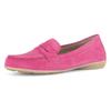 Mokassin GABOR, Damen, Gr. 42, pink, Ziegenveloursleder, unifarben, klassisch, Schuhe, Slipper, Bequemschuh, Flats mit Best Fitting-Ausstattung