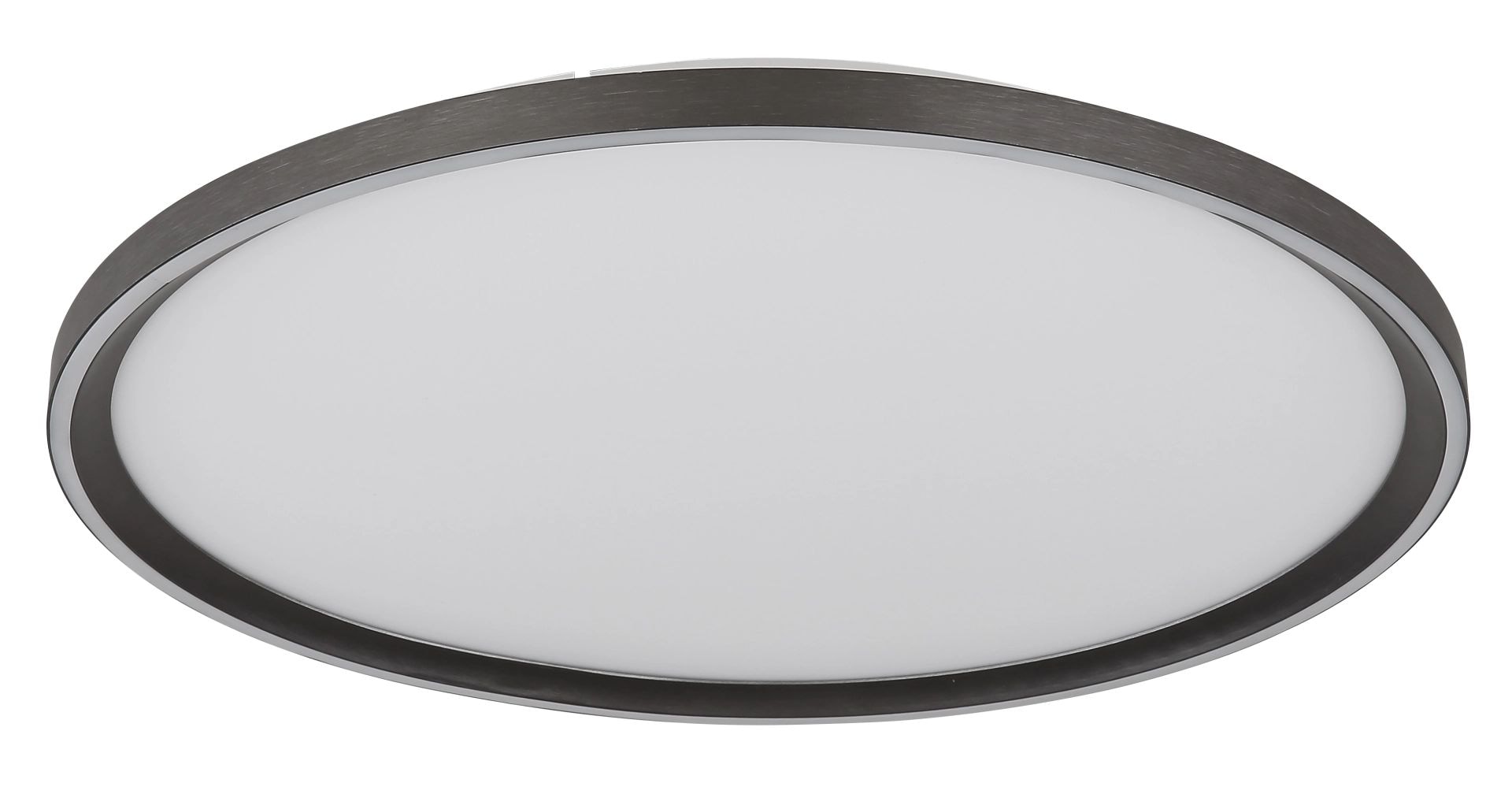 GLOBO LIGHTING LED Deckenleuchte "DUBLIN", grau, 1, Ø 50cm H: 5,5cm, 1 Stk., Leuchten, Deckenlampe, rund, antik, Wohnzimmer, Schlafzimmer Image