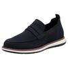 Loafer RIEKER, Herren, Gr. 44, blau (dunkelblau), Textil, Nubuklederimitat, casual, Schuhe, Slipper, Schlupfschuh, Halbschuh, Freizeitschuh zum Schlupfen