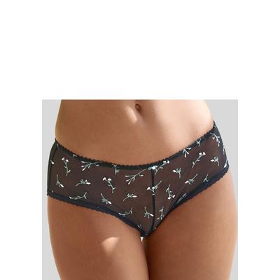 Panty VIVANCE "Thea", Damen, Gr. 40/42, schwarz (schwarz, geblümt), Mesh, Obermaterial: 83% Polyamid, 12% Elasthan, 5% P