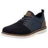 Slip-On Sneaker RIEKER, Herren, Gr. 40, bunt (nachtblau, braun), Textil, Lederimitat, sportlich, Schuhe, Slipper, Schlupfschuh, Freizeitschuh mit praktischer Anziehlasche