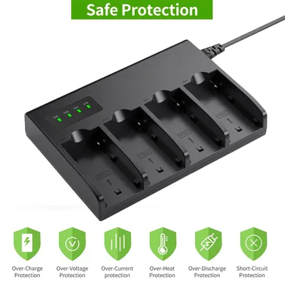 4 Slots Battery Charger for Sony NP-F960 NP-F970 NP-F980 NP-F330 NP-F550 NP-F570 NP-F750 NP-F770