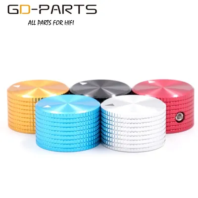 25*15.5mm Solid Full Aluminum Volume Potentiometer Knob Button For HIFI Audio Guitar AMP Effect