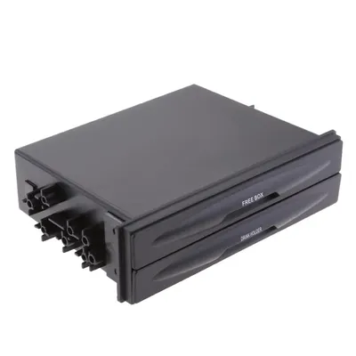 Universal Single Double Din Radio Pocket Car Drink Cup Holder Storage Box Organizer Car Front Cup