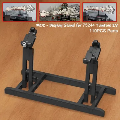The MOC Stand (Only Bracket) for 75244 Tantive IV Showing Display Stand Building Block Assemble
