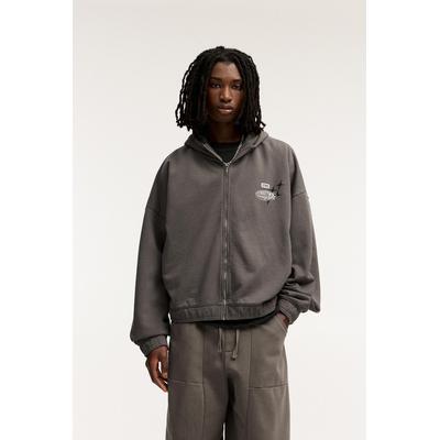 Washed Stwd Zip-Up Hoodie