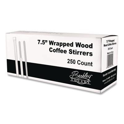 Berkley Square Wrapped Wood Stirrers, 7.5