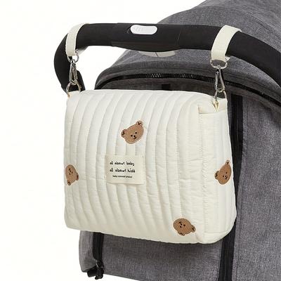 TEMU Double Buckles Cute Bear Pattern Storage Hanging Bag, For Hanging Out