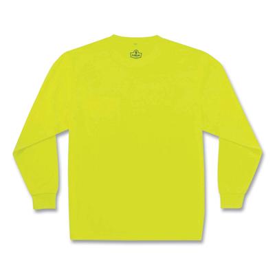ergodyne GloWear 8091 Non-Certified Hi-Vis Long Sleeve Shirt, Small, Lime (EGO21582)