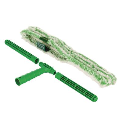 Unger Monsoon Plus StripWasher Complete with Green Plastic Handle, Green/White Sleeve, 18