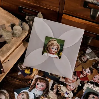 45 Stück Aufkleber Kinderspielzeug Buch Box Handwerk Mädchen Aufkleber Puppen Aufkleber Mädchen DIY Image