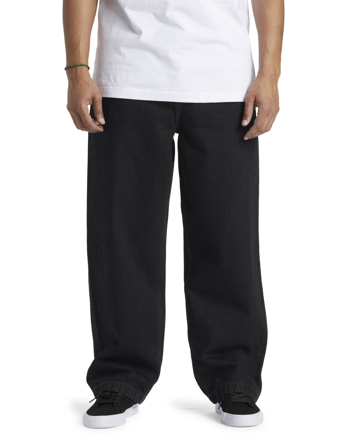 Weite Jeans DC SHOES "Worker", Herren, Gr. 32(M) / Länge 32(M), Länge 34, schwarz (schwarz tint), 80% Baumwolle, 20% Baumwolle, Jeans