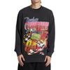 Sweatshirt DC SHOES "Throwback 94", Herren, Gr. M, schwarz (schwarz acid), 55% Baumwolle, 25% Baumwolle, 20% Polyester, Sweatshirts