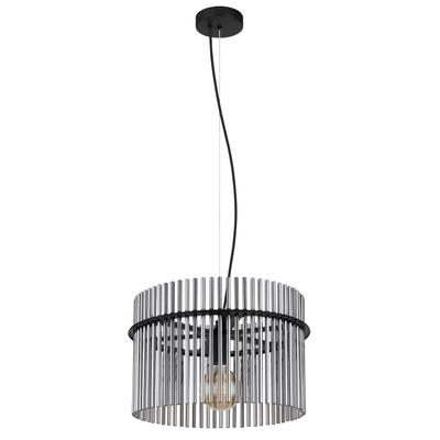 GLOBO LIGHTING LED-Hängeleuchte "GORLEY", schwarz (schwarz matt), 1 flammig, Ø 40,00cm H: 150,00cm,, Lampen, geeignet fü